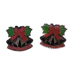 Hogeye Enamel, Happy Holidays, Pin Set Of 2 Walmart? McDonald's? 2008